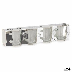 Juego de Tazas de Cafu00e9 Transparente Vidrio 80 ml (24 Unidades)