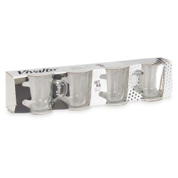 Juego de Tazas de Cafu00e9 Transparente Vidrio 80 ml (24 Unidades)