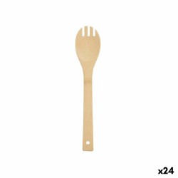 Paleta de Cocina Tenedor Bambu00fa 6,5 x 34,2 x 0,6 cm (24 Unidades)