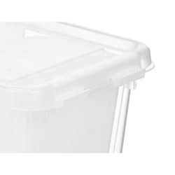 Organizador para Nevera Blanco Transparente Plu00e1stico 37,5 x 9 x 14,3 cm (12 Unidades)