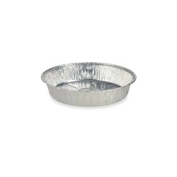 Set de Fuentes de Cocina Desechable Redondo Aluminio 21,5 x 5,5 x 21,5 cm (12 Unidades)