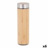 Termo 500 ml Natural Metal Bambu00fa (6 Unidades)