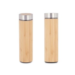 Termo 500 ml Natural Metal Bambu00fa (6 Unidades)