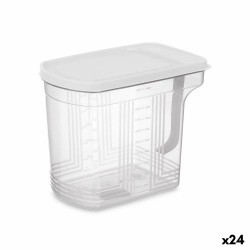 Organizador para Nevera Gris Transparente Plu00e1stico 2,5 L 20,5 x 17 x 13 cm (24 Unidades)