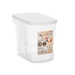 Organizador para Nevera Gris Transparente Plu00e1stico 2,5 L 20,5 x 17 x 13 cm (24 Unidades)