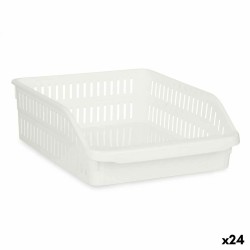 Organizador para Nevera Blanco Plu00e1stico 26 x 9,3 x 30,5 cm (24 Unidades)