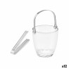 Cubitera Transparente Metal Vidrio 800 ml (12 Unidades)