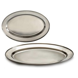 Bandeja Plateado Acero Inoxidable 40 x 2,5 x 26,5 cm (24 Unidades)