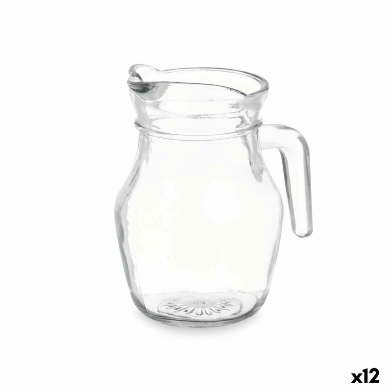 Jarra Transparente Vidrio 500 ml (12 Unidades)