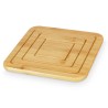 Salvamantel Natural Bambu00fa 19 x 1 x 19 cm (24 Unidades) Cuadrado