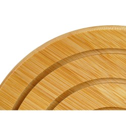 Salvamantel Natural Bambu00fa 19 x 1 x 19 cm (24 Unidades) Redondo