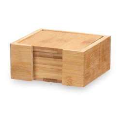 Posavasos Bambu00fa (12 Unidades) Cuadrados 7 Piezas