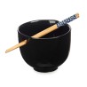 Cuenco Negro Bambu00fa 24 x 10,7 x 13,3 cm Palillos asiatico/oriental (12 Unidades)