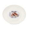 Plato Llano Blanco Vidrio 30,5 x 3 x 26 cm (18 Unidades)