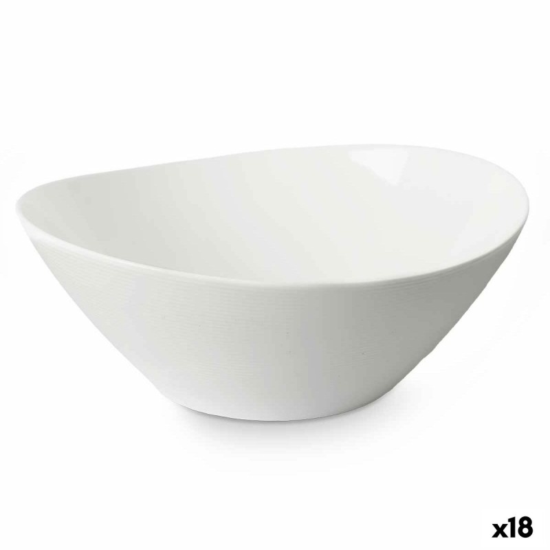 Cuenco Blanco Vidrio 25 x 10 x 23 cm (18 Unidades)