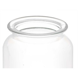 Tarro Transparente Vidrio 900 ml (12 Unidades) Con Tapa