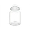 Tarro Transparente Vidrio 900 ml (12 Unidades) Con Tapa