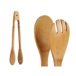 Pinzas de Cocina Bambu00fa 30 x 5 x 7,5 cm (12 Unidades)