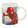 Taza Mug Spider-Man Great power Azul Rojo Ceru00e1mica 350 ml