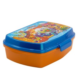 Fiambrera para Sandwich SuperThings Kazoom kids Azul Naranja Plu00e1stico (17 x 5.6 x 13.3 cm)