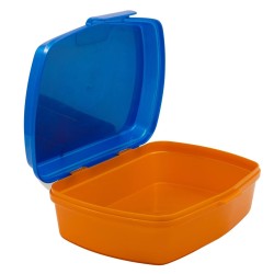 Fiambrera para Sandwich SuperThings Kazoom kids Azul Naranja Plu00e1stico (17 x 5.6 x 13.3 cm)