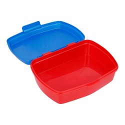 Fiambrera para Sandwich Super Mario Plu00e1stico Rojo Azul (17 x 5.6 x 13.3 cm)