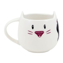 Taza con Plato Gorjuss Ruby wild Gris Ceru00e1mica Posavasos Taza