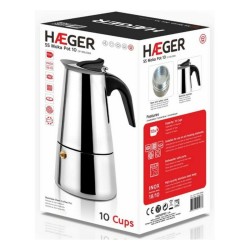 Cafetera Italiana Haeger Moka Acero Inoxidable 18/10