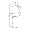 Monomando para Fregadero CIS Acero Inoxidable Latu00f3n