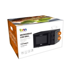 Microondas con Grill TM Electron Negro 700 W 20 L