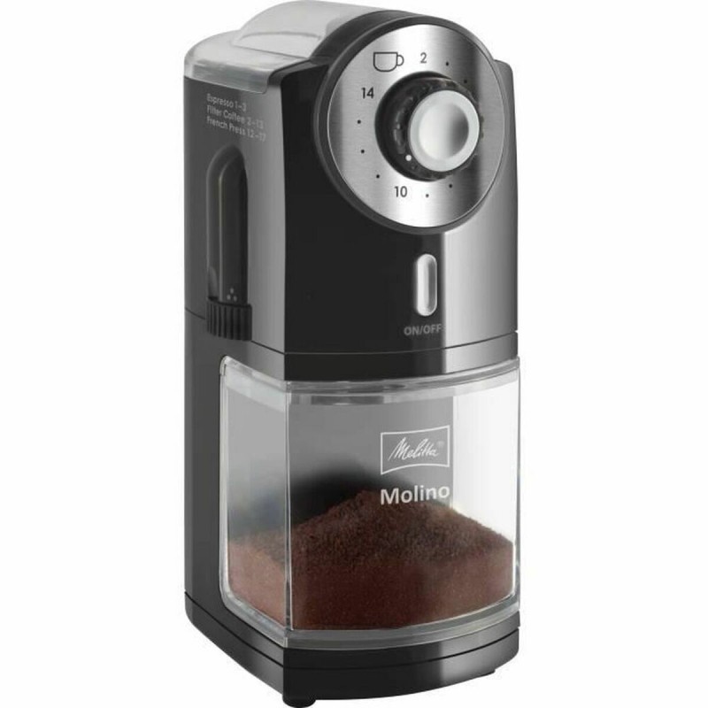 Molinillo de Cafu00e9 Melitta 1019-02 200 g Negro Plu00e1stico 1000 W 100 W