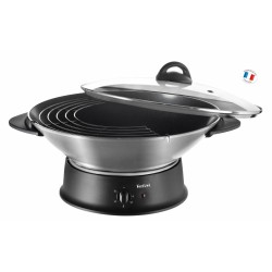 Sartu00e9n Wok Tefal WO3000 Negro Aluminio 1200 W