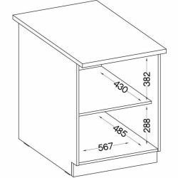 Mueble Auxiliar Sonoma Roble 60 x 51,6 x 85 cm