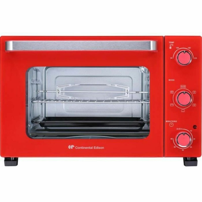 Mini Horno Elu00e9ctrico Continental Edison CEMF35R Rojo 35 L