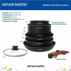 Bateru00eda de Cocina Arthur Martin 8 Piezas