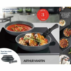 Bateru00eda de Cocina Arthur Martin AM521 Gris 4 Piezas