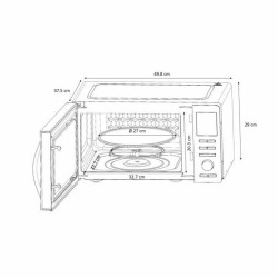 Microondas con Grill Continental Edison 900 w 25 L Plateado 900 W 25 L