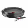 Juego de Sartenes Tefal L2619102 Gris Aluminio (3 Unidades)