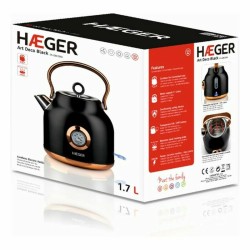 Hervidor y Tetera Elu00e9ctrica Haeger EK-22B.024A Negro Acero Inoxidable 2200 W 1,7 L