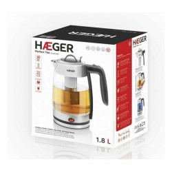 Hervidor y Tetera Elu00e9ctrica Haeger EK-22F.020A Blanco Acero Inoxidable 2200 W