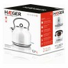 Hervidor y Tetera Elu00e9ctrica Haeger EK-22W.023A Acero Inoxidable Blanco 2200 W 1,7 L