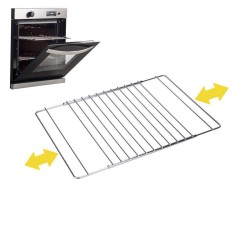 Rejilla Sauvic Horno Extensible Cromado 38,5 x 31,5 cm 55 x 31,5 cm