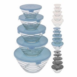 Set de Fiambreras Excellent Houseware Cristal (5 Unidades)