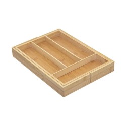 Organizador para Cubiertos 5five Madera Bambu00fa (34 x 25 x 4,5 cm)