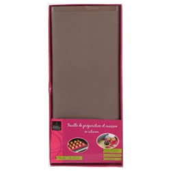 Tapete para hornear Secret de Gourmet Horno Gris Silicona 38 x 28 cm