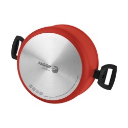 Cacerola FAGOR Rojo Aluminio (u00d8 24 cm)