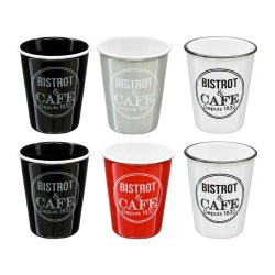 Juego de 6 Tazas de Cafu00e9 5five Bistrot (110 ml)