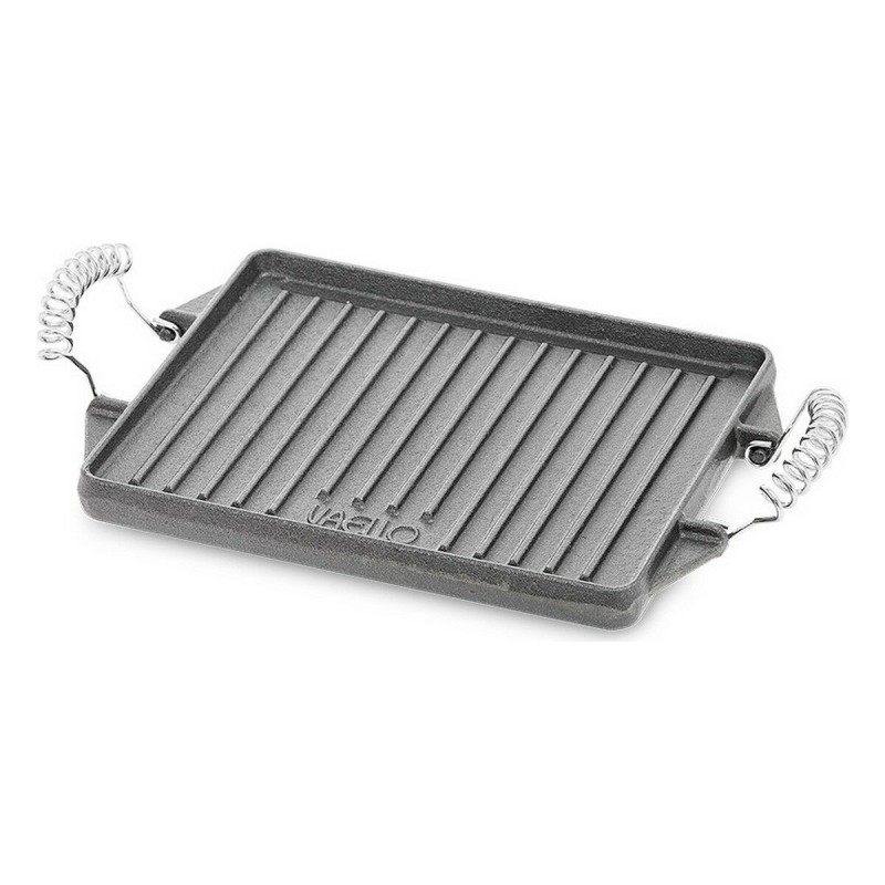 Plancha Grill Vaello Rectangular Gris Hierro Fundido (27 x 21 cm)