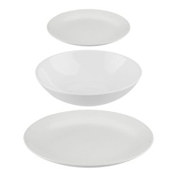 Vajilla Secret de Gourmet Ceru00e1mica Blanco 18 Piezas