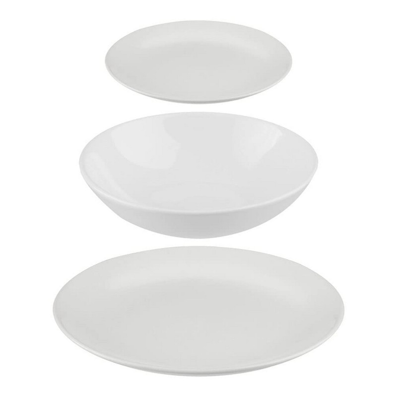 Vajilla Secret de Gourmet Ceru00e1mica Blanco 18 Piezas